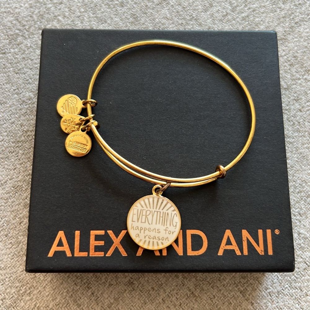 Alex and Ani Everything Happens For A Reason Charm Bracelet